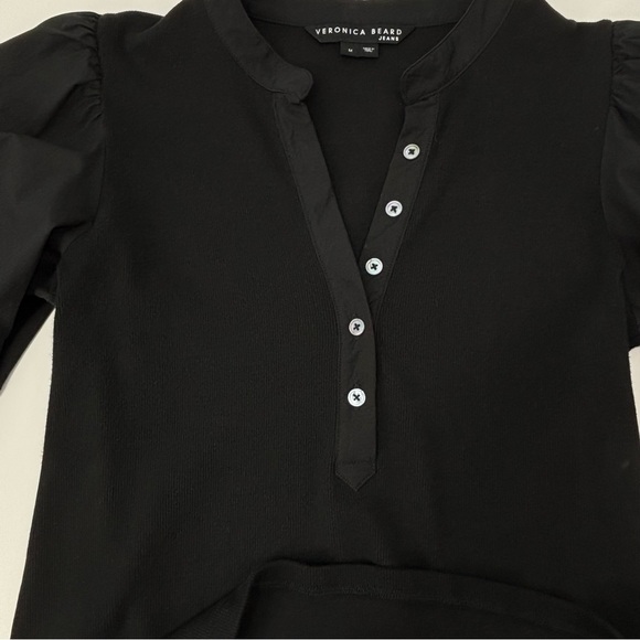 Veronica Beard Coralee Puff Sleeve Top - Picture 3 of 15